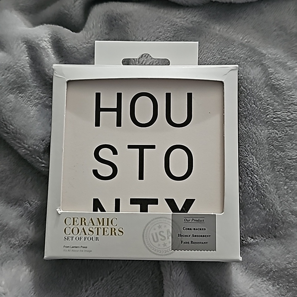 NIB - Lantern Press - Houston, TX 4pc Coaster Set